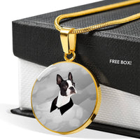 Boston Terrier Print Luxury Necklace-Free Shipping - Deruj.com