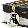 Shiba Inu Dog Print Luxury Necklace-Free Shipping - Deruj.com