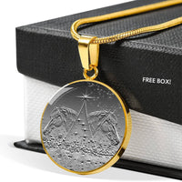 Morgan Horse Print Circle Pendant Luxury Necklace-Free Shipping - Deruj.com