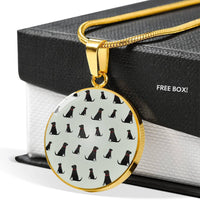 Labrador Retriever Pattern Print Luxury Necklace-Free Shipping - Deruj.com