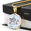 Amazing Percheron Horse Print Circle Pendant Luxury Necklace-Free Shipping - Deruj.com