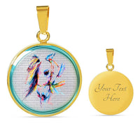 Horse Painting Print Luxury Necklace- Free Shipping - Deruj.com