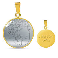 Lovely Cats Print Circle Pendant Luxury Necklace-Free Shipping - Deruj.com