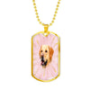 Labrador Retriever Print Dog Tag Pendant With Military Chain -Free Shipping - Deruj.com