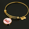 West Highland White Terrier (Westie) Print Circle Charm Bangle-Free Shipping - Deruj.com