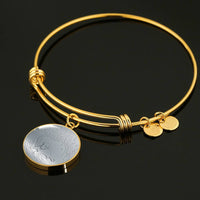 Cute Dog Print Circle Pendant Luxury Bangle-Free Shipping - Deruj.com