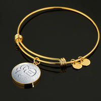 Paws Art Print Circle Pendant Luxury Bangle-Free Shipping - Deruj.com