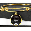 Cute Cat Print Circle Pendant Luxury Bangle-Free Shipping - Deruj.com