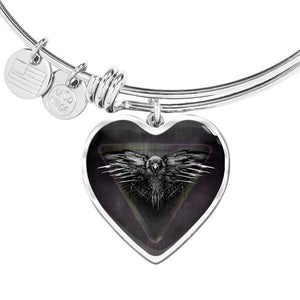 Amazing Eagle Print Heart Pendant Bangle-Free Shipping - Deruj.com
