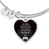 Cute Cat Print Heart Pendant Luxury Bangle-Free Shipping - Deruj.com