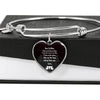 Cute Cat Print Heart Pendant Luxury Bangle-Free Shipping - Deruj.com