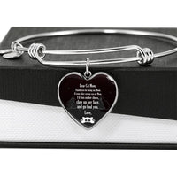 Cute Cat Print Heart Pendant Luxury Bangle-Free Shipping - Deruj.com