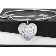 Paws Art Print Heart Pendant Luxury Bangle-Free Shipping - Deruj.com