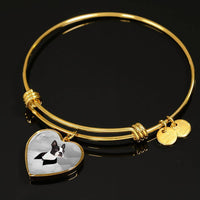 Boston Terrier Print Heart Pendant-Free Shipping - Deruj.com