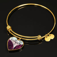 Chinese Crested Dog Art Print Heart Pendant Bangle-Free Shipping - Deruj.com