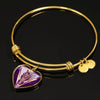 Horse Designer Art Print Heart Pendant Bangle-Free Shipping - Deruj.com