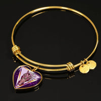 Horse Designer Art Print Heart Pendant Bangle-Free Shipping - Deruj.com
