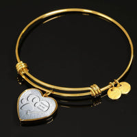 Paws Art Print Heart Pendant Luxury Bangle-Free Shipping - Deruj.com