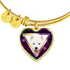 Samoyed Dog Print Heart Pendant Bangle-Free Shipping - Deruj.com