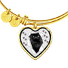 Nebelung Cat Print Heart Pendant Bangle-Free Shipping - Deruj.com