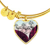 Chinese Crested Dog Art Print Heart Pendant Bangle-Free Shipping - Deruj.com