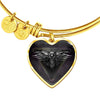 Amazing Eagle Print Heart Pendant Bangle-Free Shipping - Deruj.com