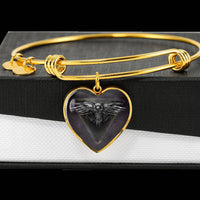 Amazing Eagle Print Heart Pendant Bangle-Free Shipping - Deruj.com
