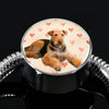 Airedale Terrier Print Luxury Circle Charm Bracelet-Free Shipping - Deruj.com