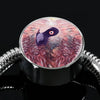 Bearded Vulture Bird Art Print Circle Charm Steel Bracelet-Free Shipping - Deruj.com