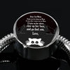 Cute Cat Print Circle Charm Steel Bracelet-Free Shipping - Deruj.com