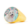 Poodle Dog Print Signet Ring-Free Shipping - Deruj.com