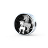 Cute Unicorn Print Circle Charm Steel Bracelet-Free Shipping - Deruj.com