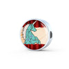 Unicorn Print Circle Charm Steel Bracelet-Free Shipping - Deruj.com