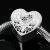 Paws Print Heart Charm Steel Bracelet-Free Shipping - Deruj.com