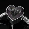 Amazing Eagle Print Heart Charm Steel Bracelet-Free Shipping - Deruj.com