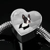 Boston Terrier Print Heart Steel Bracelet-Free Shipping - Deruj.com