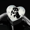 Shiba Inu Dog Print Heart Charm Steel Bracelet-Free Shipping - Deruj.com