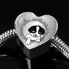 Cute Pet Art Print Heart Charm Steel Bracelet-Free Shipping - Deruj.com