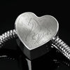 Thoroughbred Horse Print Heart Charm Steel Bracelet-Free Shipping - Deruj.com