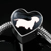 Lovely Cesky Terrier Print Heart Charm Steel Bracelet-Free Shipping - Deruj.com