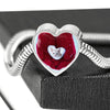 Cute Burmilla Cat Print Heart Charm Steel Bracelet-Free Shipping - Deruj.com