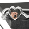 South African Boerboel Dog Print Heart Charm Steel Bracelet-Free Shipping - Deruj.com