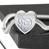 Paws Art Print Heart Charm Steel Bracelet-Free Shipping - Deruj.com