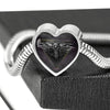 Amazing Eagle Print Heart Charm Steel Bracelet-Free Shipping - Deruj.com