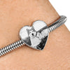 Alaskan Malamute Print luxury Heart Charm Bracelet-Free Shipping - Deruj.com