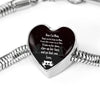 Cute Cat Print Heart Charm Steel Bracelet-Free Shipping - Deruj.com