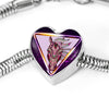 Horse Designer Art Print Heart Charm Steel Bracelet-Free Shipping - Deruj.com