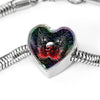 Gun And Skull Print Heart Charm Steel Bracelet-Free Shipping - Deruj.com
