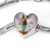 Berger Picard Print Heart Charm Steel Bracelet-Free Shipping - Deruj.com