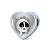 Cute Pet Art Print Heart Charm Steel Bracelet-Free Shipping - Deruj.com